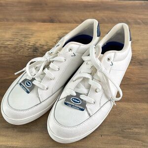 Dr. Scrolls white leather casual sneakers